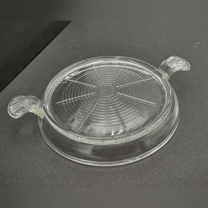 Vintage Fire King Clear Round Trivet